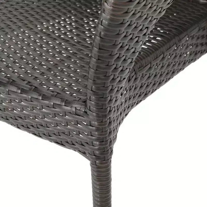 Chaises empilables GDFStudio Norma en osier tressé avec cadre en fer