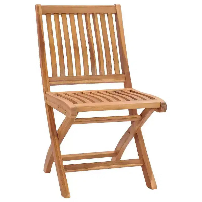 vidaXL Lot de 2 chaises de jardin pliantes en bois d'acacia massif avec coussins taupe – Sièges d'extérieur durables en teck pour jardins, patios, terrasses et cafés