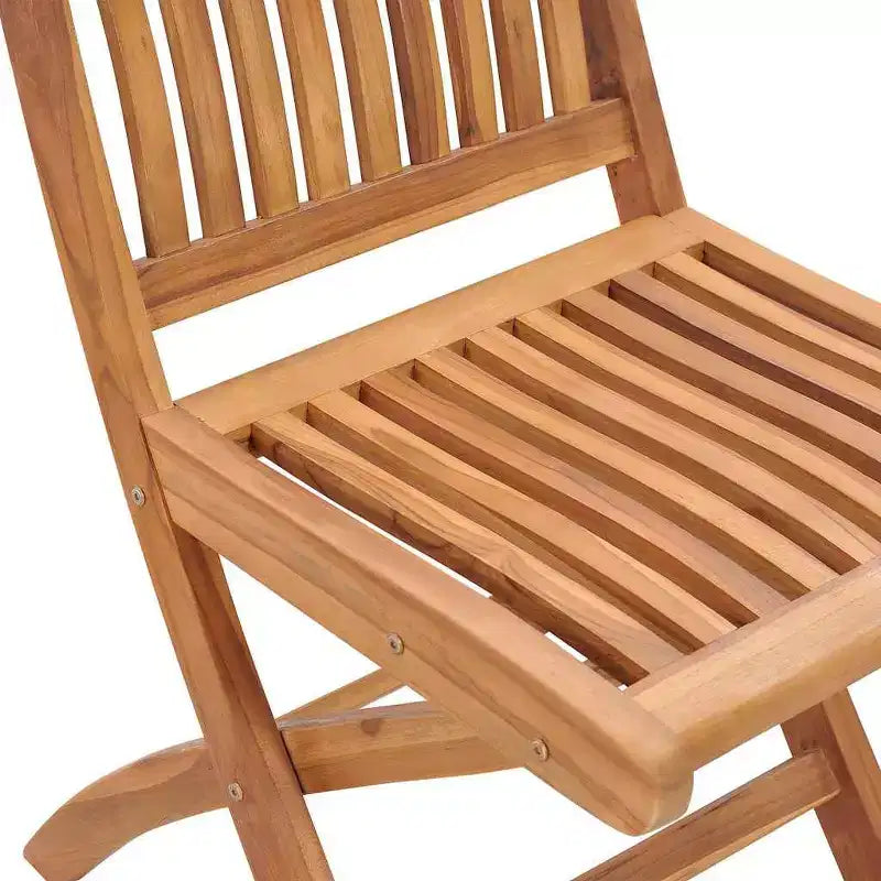 vidaXL Lot de 2 chaises de jardin pliantes en bois d'acacia massif avec coussins taupe – Sièges d'extérieur durables en teck pour jardins, patios, terrasses et cafés