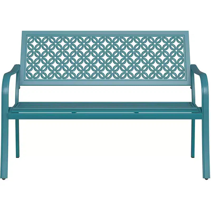 Banc de jardin à dossier sculpté floral GRANDPATIO