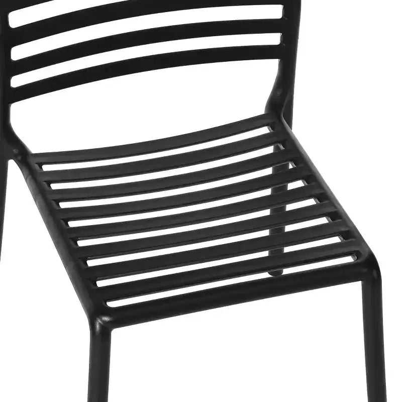 Chaises de salle à manger d'extérieur empilables en résine de polypropylène WestinTrends Playa (lot de 2)