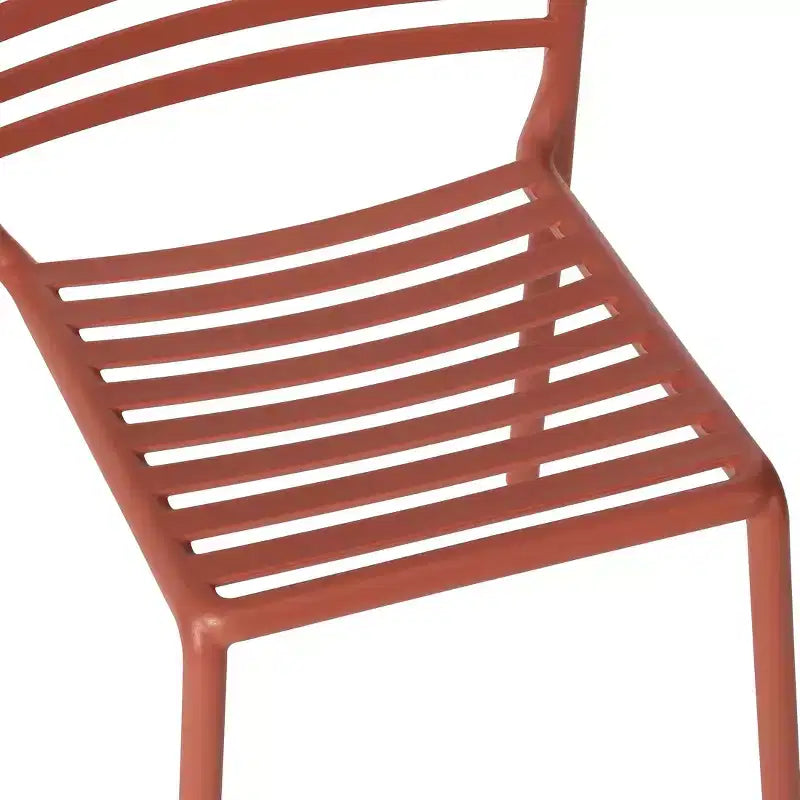 Chaises de salle à manger d'extérieur empilables en résine de polypropylène WestinTrends Playa (lot de 2)
