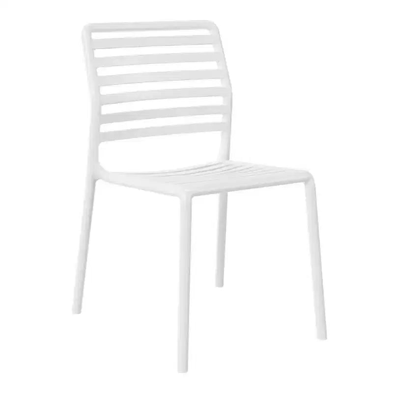 Chaises de salle à manger d'extérieur empilables en résine de polypropylène WestinTrends Playa (lot de 2)
