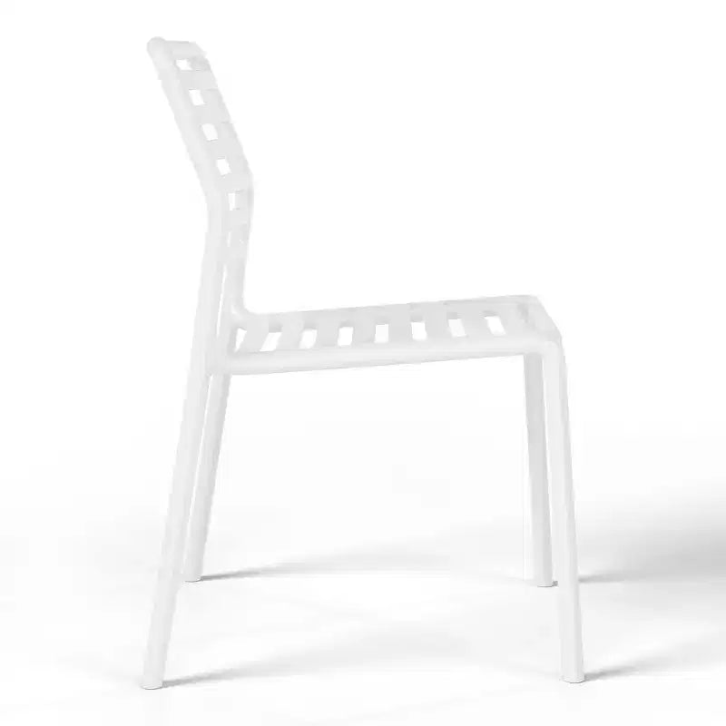 Chaises de salle à manger d'extérieur empilables en résine de polypropylène WestinTrends Playa (lot de 2)