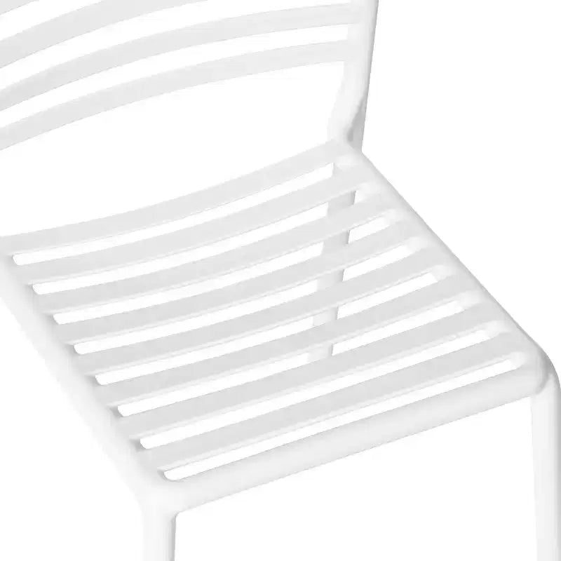 Chaises de salle à manger d'extérieur empilables en résine de polypropylène WestinTrends Playa (lot de 2)