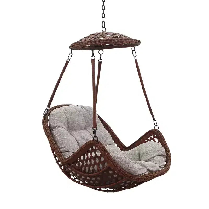 Courtyard Casual Princeton Hanging Basket - Brown Steel frame with solution dyed Poly fabric