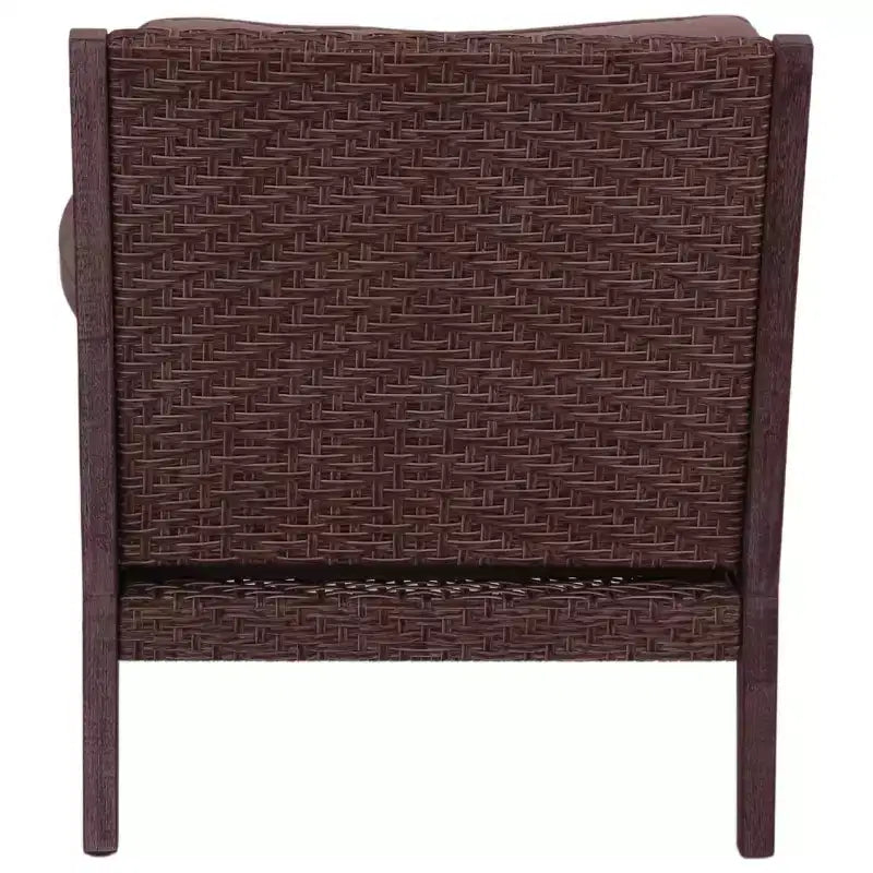 Fauteuil de club Bridgeport II en bois d'eucalyptus teinté et tissu Sunbrella de Courtyard Casual KD