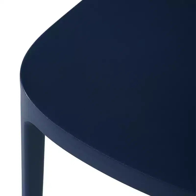 WestinTrends Playa Chaises de salle à manger d'extérieur modernes empilables en plastique (lot de 4), bleu marine