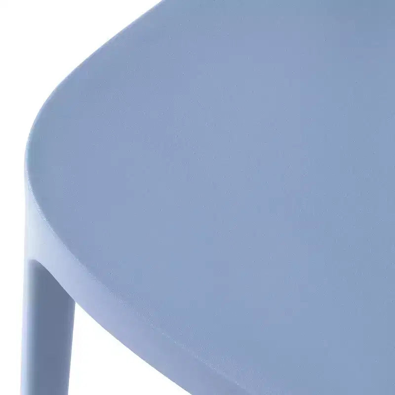WestinTrends Playa Chaises de salle à manger d'extérieur modernes empilables en plastique (lot de 4), Bleu français