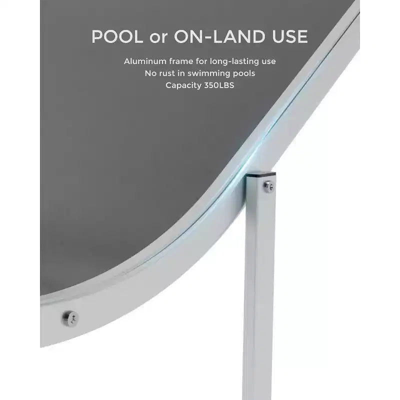 Ensemble de 2 chaises longues en aluminium Acekool - Chaises de piscine en textilène avec support ergonomique