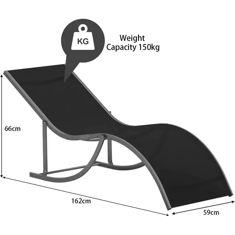 Ensemble de 2 chaises longues en aluminium Acekool - Chaises de piscine en textilène avec support ergonomique