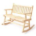 Karl Home | 44 in. Solid Wood Outdoor Rocking Bench