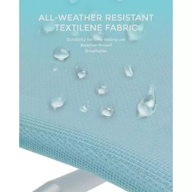 GustoWave 2 chaises longues d'extérieur en aluminium avec dossier réglable – Bains de soleil légers pour piscine, plage et terrasse – Résistantes aux intempéries