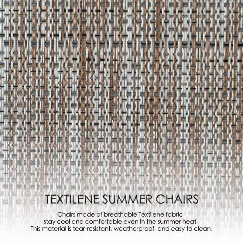 Chaise à bascule d'extérieur Kozyard avec cadre en aluminium thermolaqué et tissu en maille respirant, idéale pour le patio, le porche, le jardin.