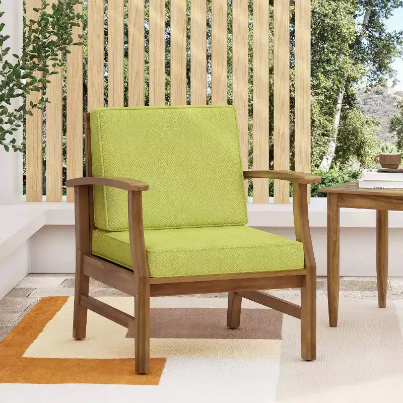 Christopher Knight Home Fauteuil club d'extérieur Perla en bois d'acacia