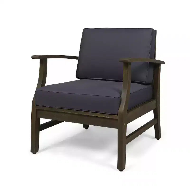 Christopher Knight Home Fauteuil club d'extérieur Perla en bois d'acacia