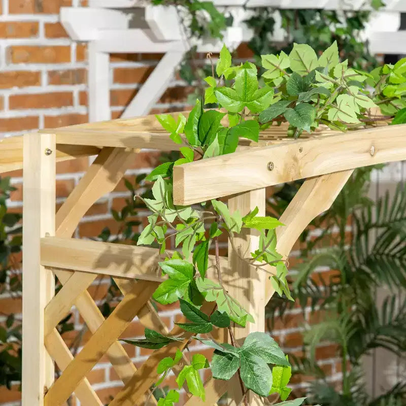 Banc de jardin avec pergola, Banc d'extérieur pour plantes grimpantes