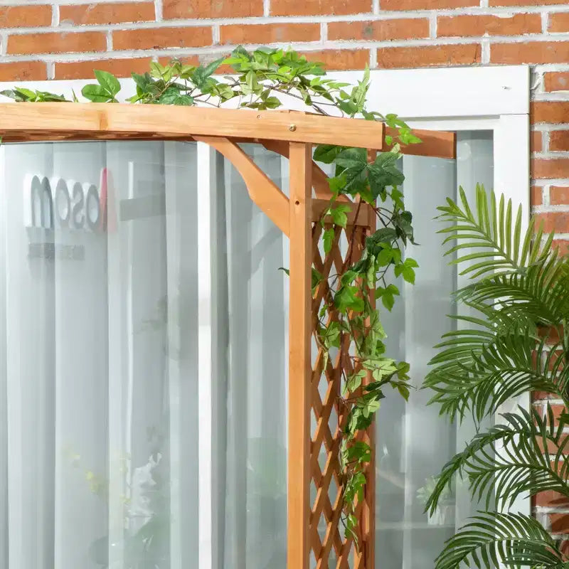 Banc de jardin avec pergola, Banc d'extérieur pour plantes grimpantes