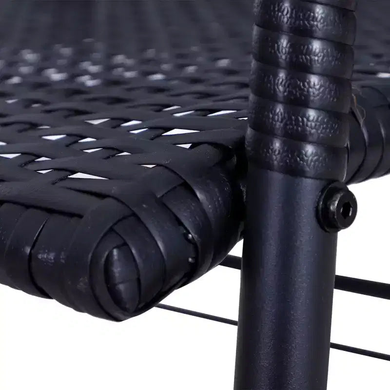 Banc à bascule planeur 2 places en osier pour patio, causeuse d'extérieur en rotin PE tressé à la main avec système à bascule ergonomique pour patio