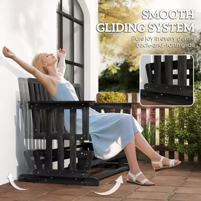 Balançoire de jardin 2 places avec séchage rapide et accoudoirs larges, causeuse à bascule pour terrasse, jardin, porche
