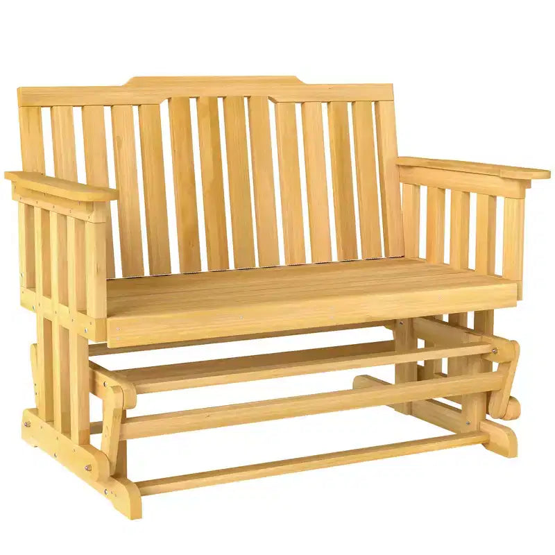 Balançoire de jardin 2 places avec séchage rapide et accoudoirs larges, causeuse à bascule pour terrasse, jardin, porche