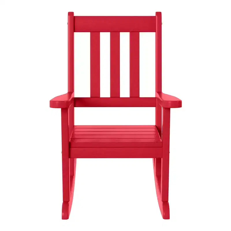 WestinTrends Malibu Chaises à bascule d'extérieur en plastique HDPE pour enfants (Lot de 2)