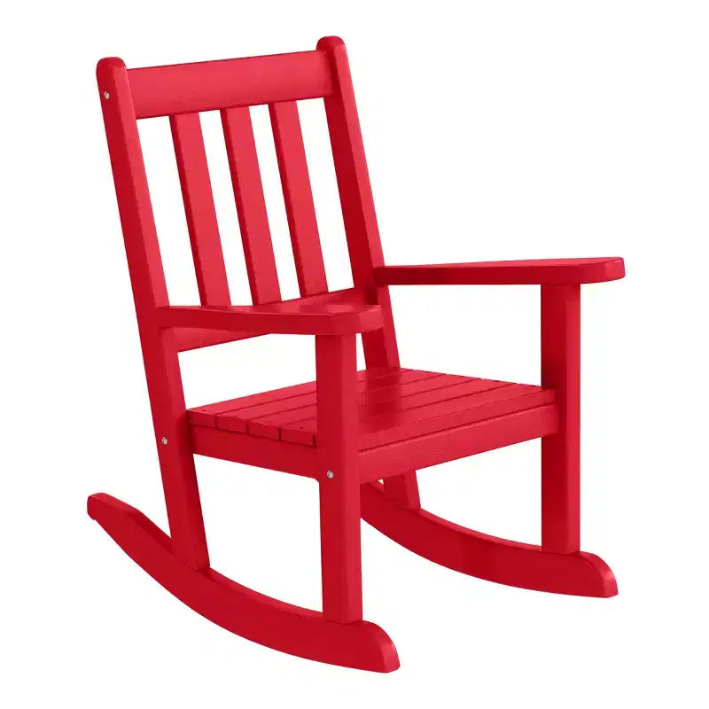 WestinTrends Malibu Chaises à bascule d'extérieur en plastique HDPE pour enfants (Lot de 2)