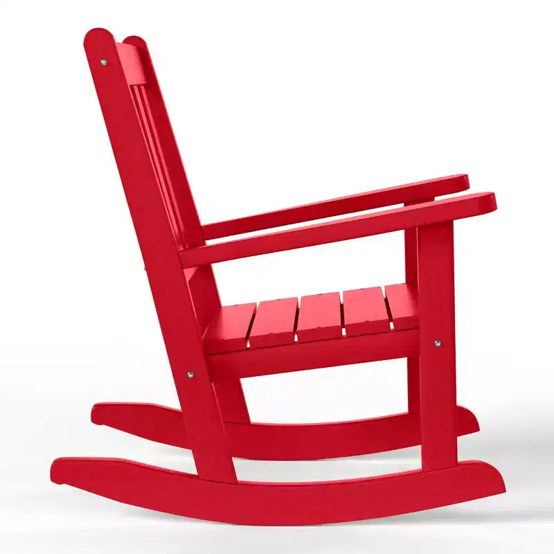 WestinTrends Malibu Chaises à bascule d'extérieur en plastique HDPE pour enfants (Lot de 2)