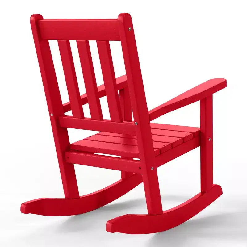 WestinTrends Malibu Chaises à bascule d'extérieur en plastique HDPE pour enfants (Lot de 2)