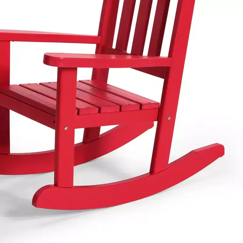 WestinTrends Malibu Chaises à bascule d'extérieur en plastique HDPE pour enfants (Lot de 2)