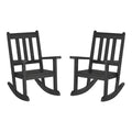 WestinTrends Malibu Outdoor HDPE Plastic Preschool Toddler Rocking Chairs (Set of 2)