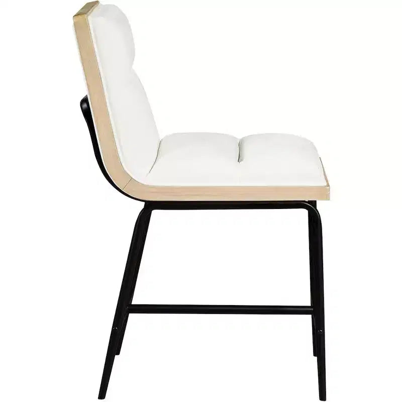 Meridian Furniture, Tabouret de comptoir rembourré en tissu Viceroy, Lot de 2