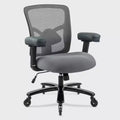 400 lb Big & Tall Mesh Chair: Wide Seat, Lumbar Support, High Back Executive Swivel for Heavy People