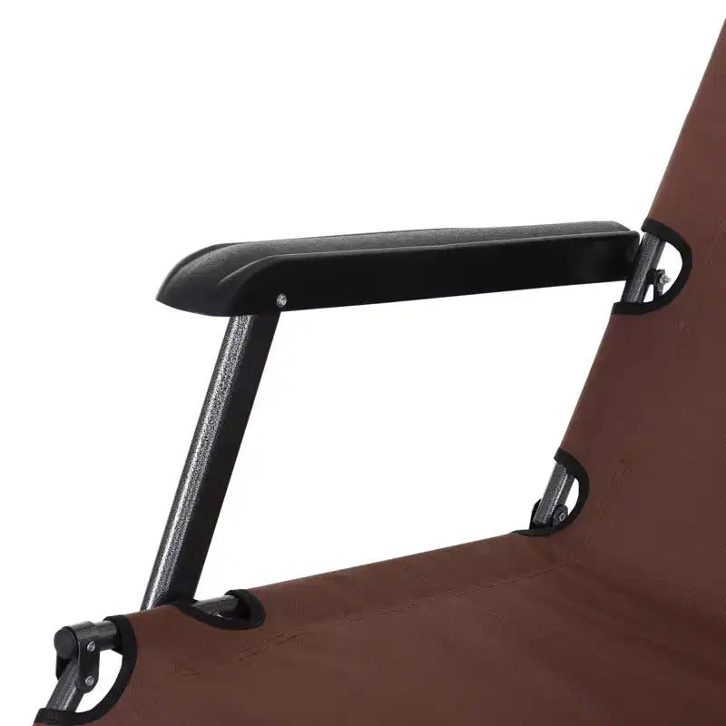 Chaise longue pliante d'extérieur, chaise longue 2 en 1 avec oreiller et pochette, chaise de piscine réglable pour la plage, le patio, la pelouse, la terrasse