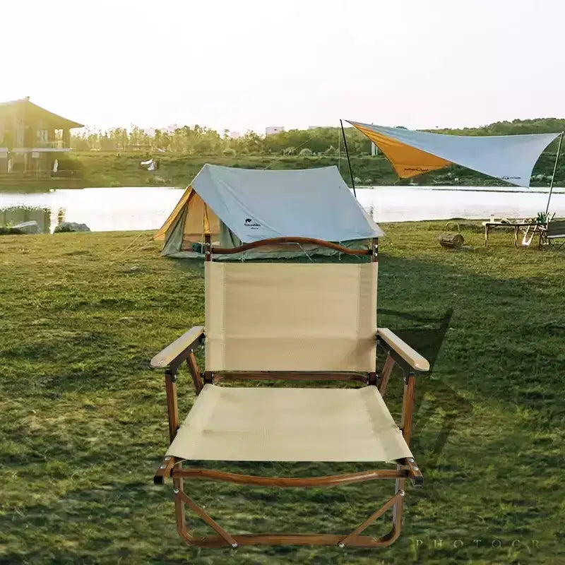 Lot de 4 chaises pliantes et portables confortables avec accoudoirs, cadre en aluminium, chaise Kermit de voyage facile à plier et à transporter, pour enfants