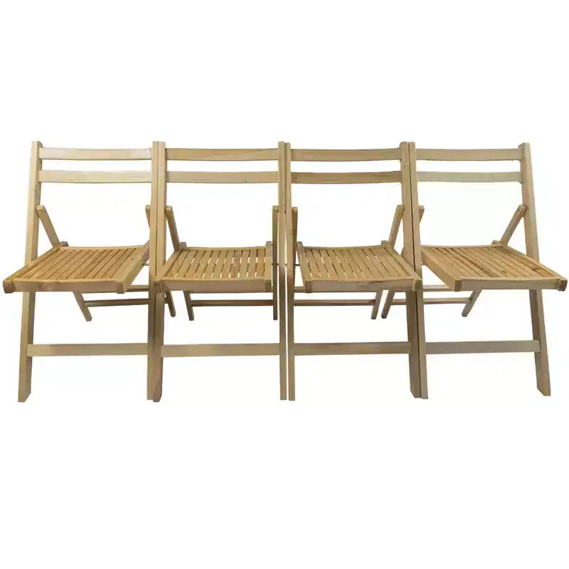 Chaise pliante en bois à lattes pour événements spéciaux - Bois, lot de 4, CHAISE PLIANTE, STYLE PLIANT