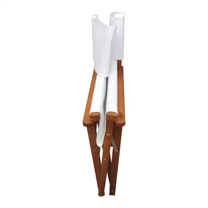 Chaise Pliante Chaise de Réalisateur en Bois Chaise Pliante en Toile Chaise Pliante 2pcs/set populus + Toile (Couleur : Blanc)
