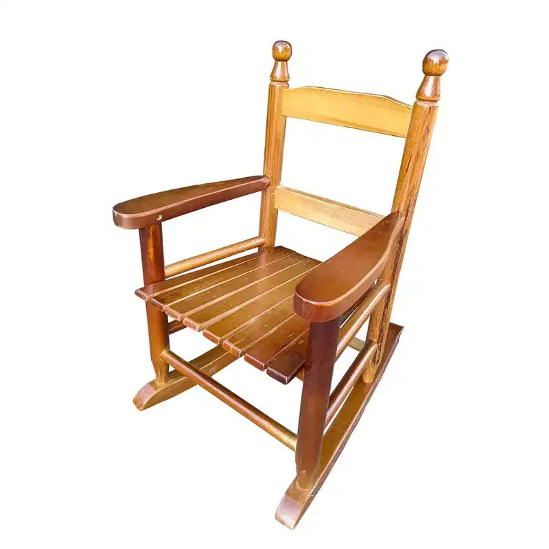 Fauteuil à bascule en chêne pour enfants - Intérieur ou extérieur - Adapté aux enfants - Durable