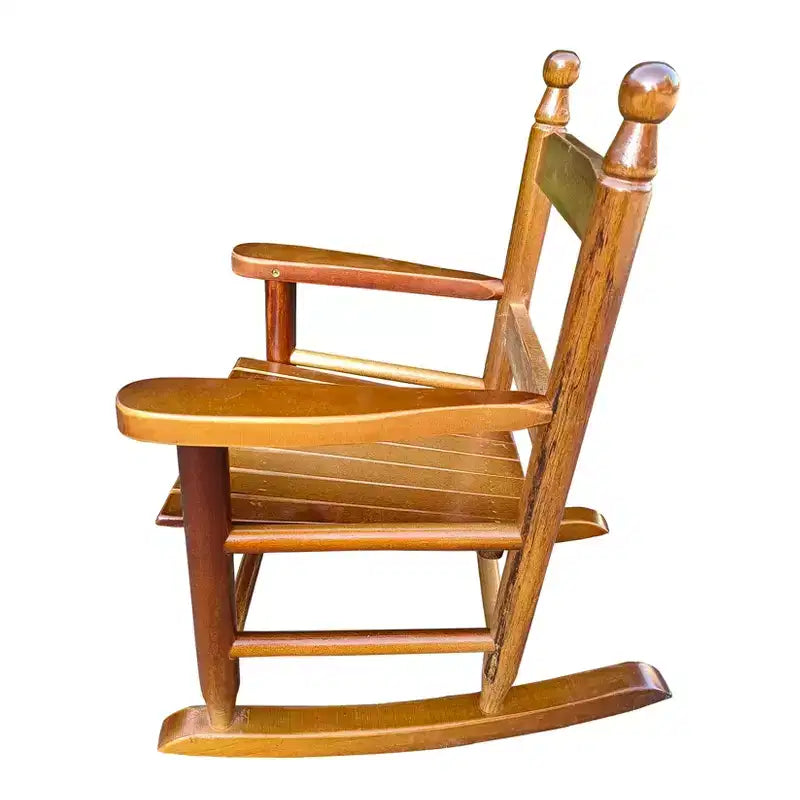Fauteuil à bascule en chêne pour enfants - Intérieur ou extérieur - Adapté aux enfants - Durable