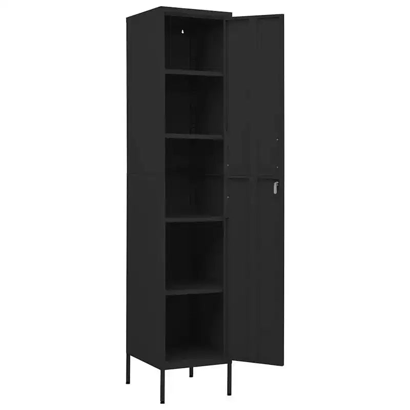 vidaXL Armoire de rangement métallique Organiseur de casiers pour école, bureau, en acier - Vert olive