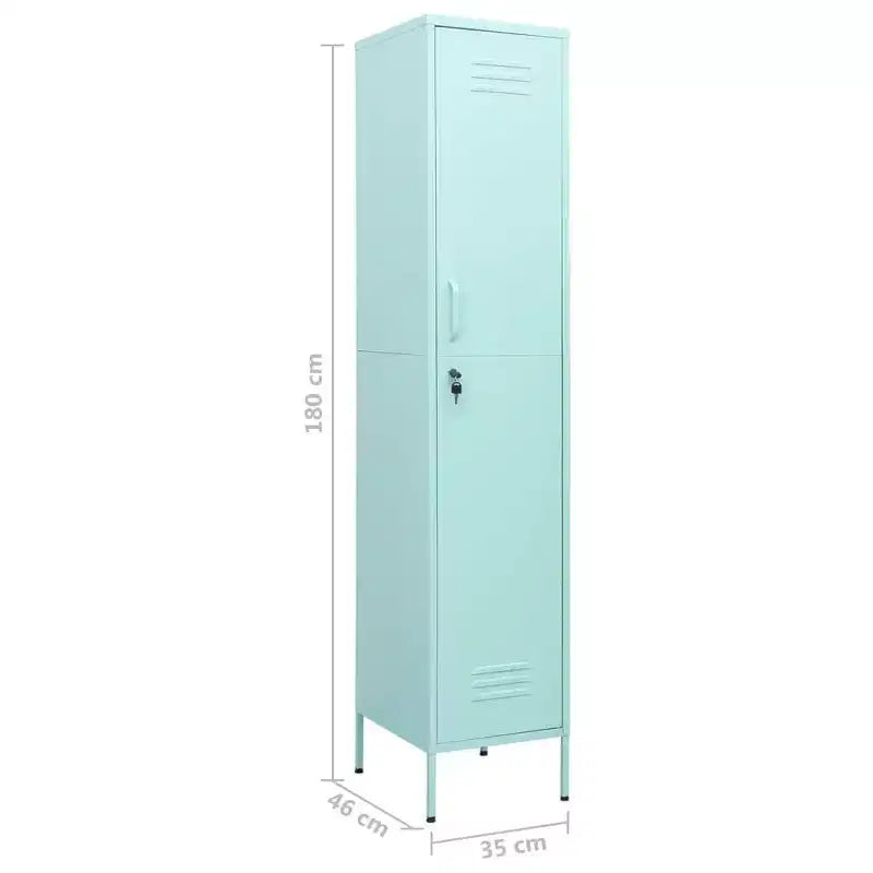 vidaXL Armoire de rangement métallique Organiseur de casiers pour école, bureau, en acier - Vert olive