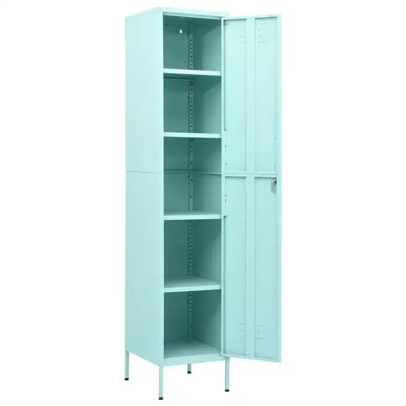 vidaXL Armoire de rangement métallique Organiseur de casiers pour école, bureau, en acier - Vert olive