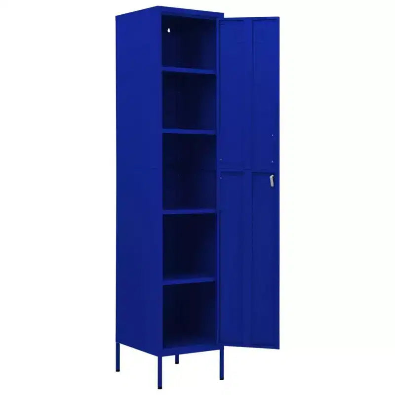 vidaXL Armoire de rangement métallique Organiseur de casiers pour école, bureau, en acier - Vert olive