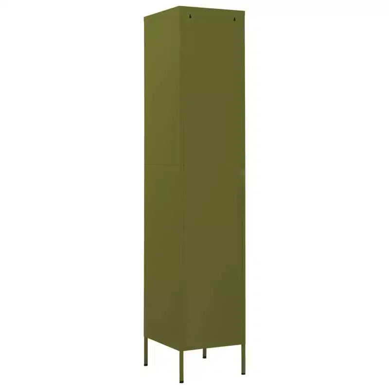 vidaXL Armoire de rangement métallique Organiseur de casiers pour école, bureau, en acier - Vert olive