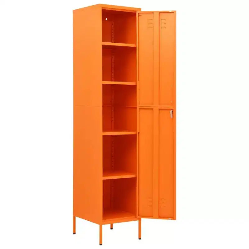 vidaXL Armoire de rangement métallique Organiseur de casiers pour école, bureau, en acier - Vert olive