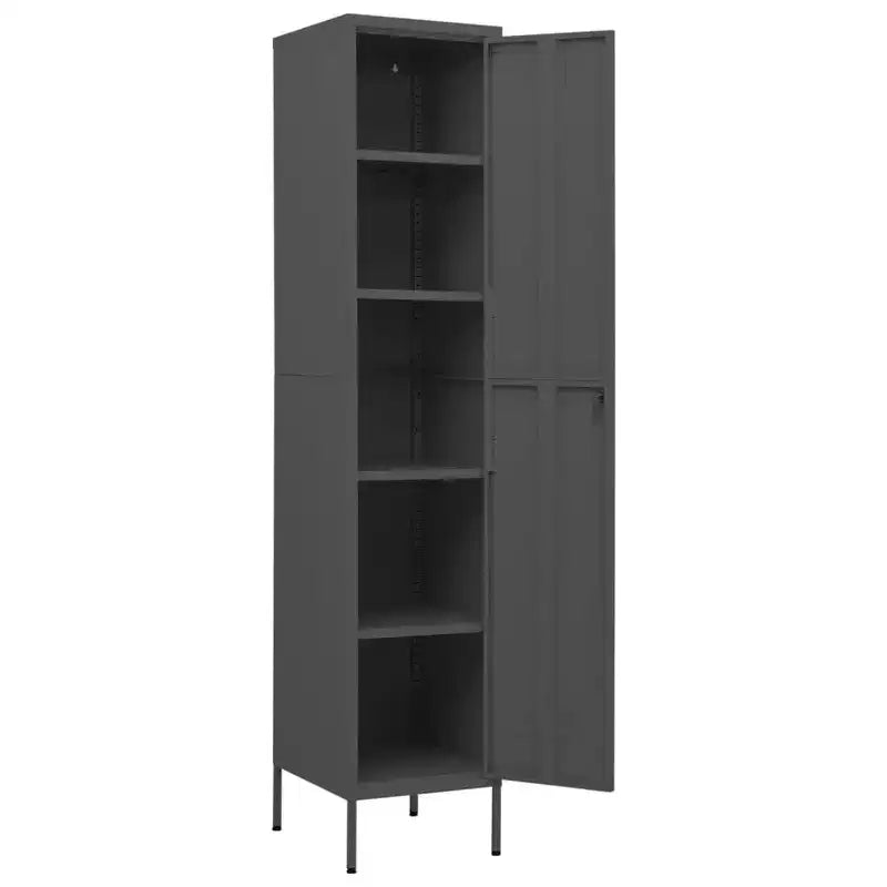 vidaXL Armoire de rangement métallique Organiseur de casiers pour école, bureau, en acier - Vert olive