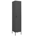 vidaXL Armoire de rangement métallique Organiseur de casiers pour école, bureau, en acier - Vert olive