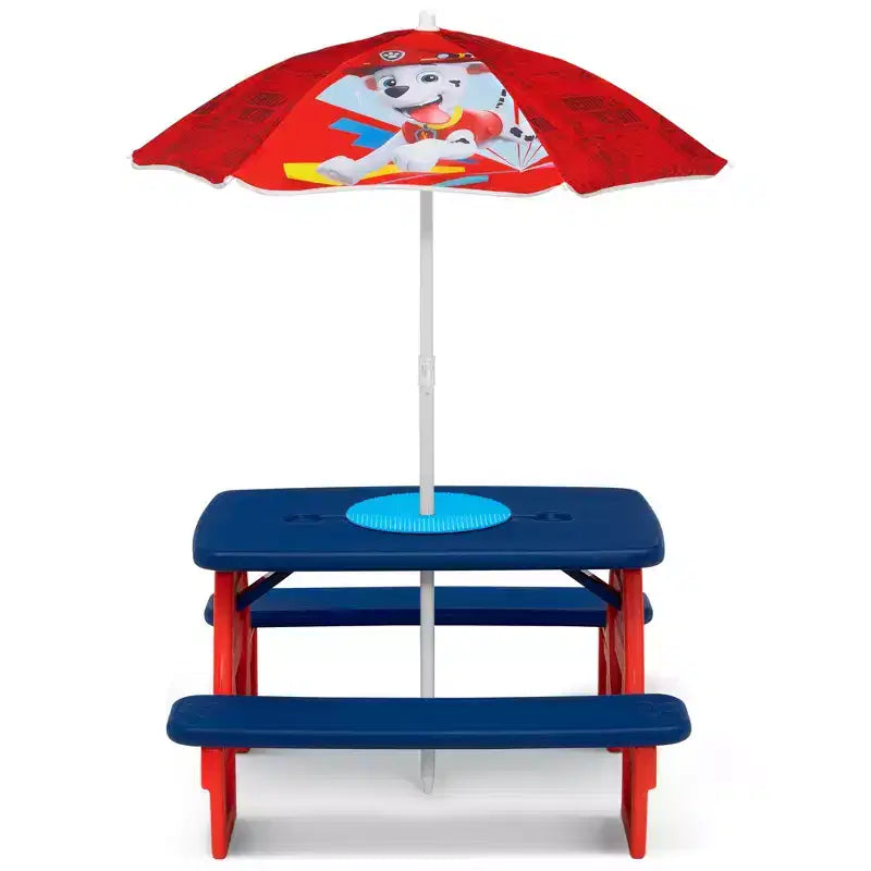 Table de pique-nique pour enfants Delta Children Pat Patrouille avec parasol