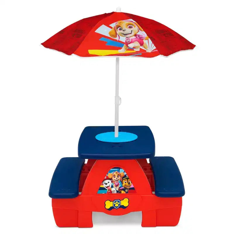 Table de pique-nique pour enfants Delta Children Pat Patrouille avec parasol