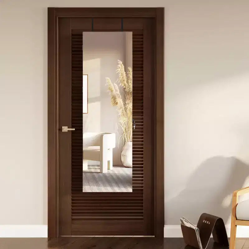 Meuble à Bijoux Miroir Costway avec 96 LED, à Suspendre au Mur ou à la Porte, Armoire avec Rangement Maquillage